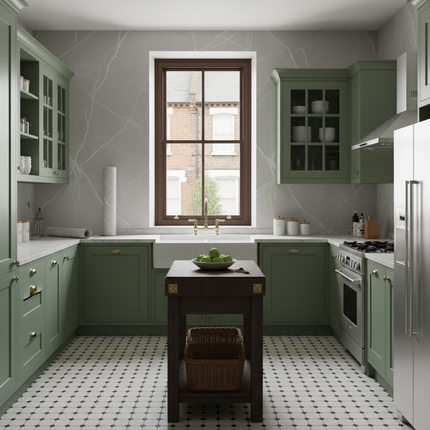 Cloud Grey Victorian Kitchen