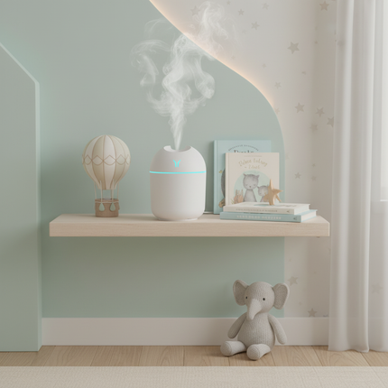 Compact USB aroma diffuser in British nursery