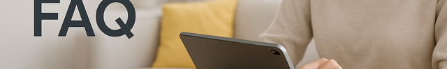 create a horizontal lifestyle image for our FAQ page, while using fine touches of our yellow theme color, do not fill it with yellow, different from above pic