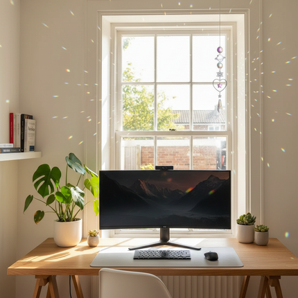 Crystal Wind Chime Office