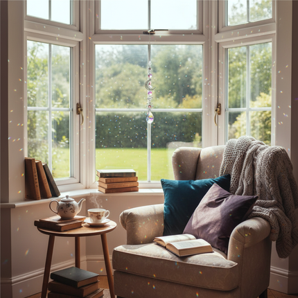 Crystal Wind Chime Reading Nook