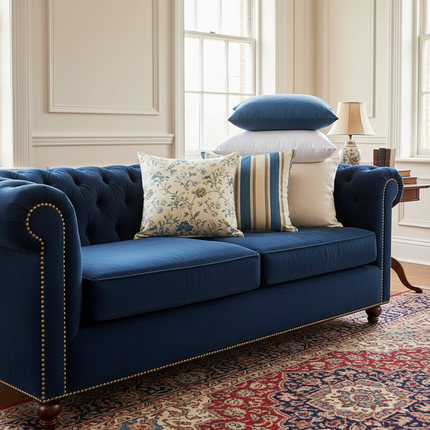 Cushions on Chesterfield