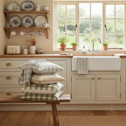 Cushions on Kitchen Bench
