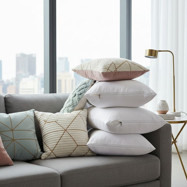 Cushions on Modern Sofa