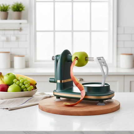 Dark Green Set Apple Peeling