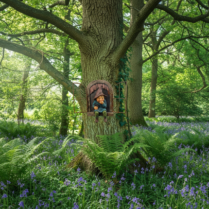 Elf in Woodland Garden