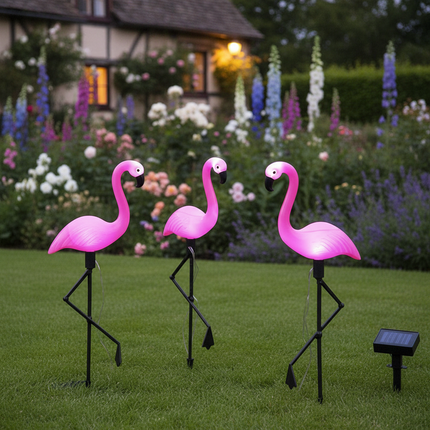 Flamingo Solar Light – Single Lawn Dusk