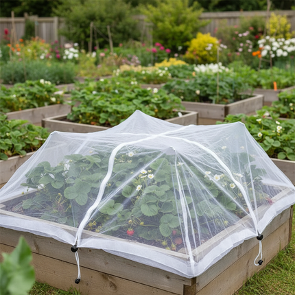 Garden Netting – Strawberry Bed