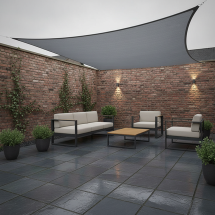 Gray Set Shade Sail – British Lifestyle