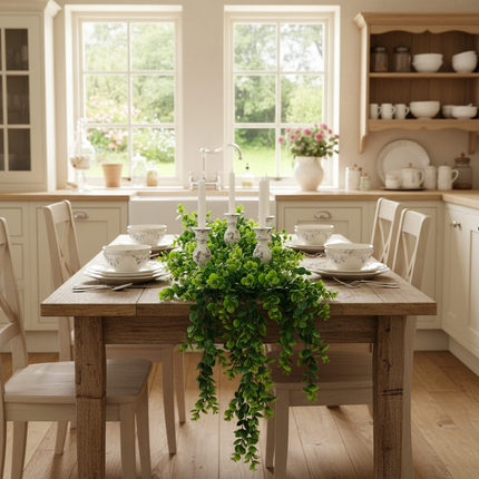 Green Garland Table