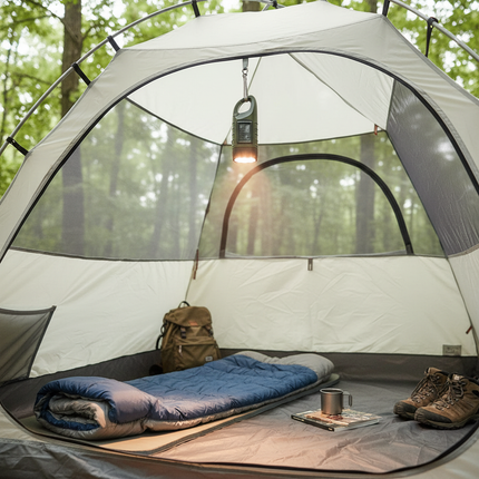 Hanging in tent