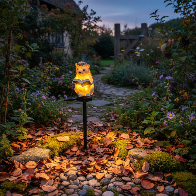 Hedgehog Autumn Dusk