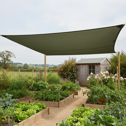 Khaki Shade Sail – British Lifestyle