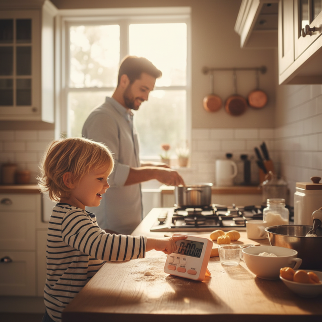 Kids Timer – In-Use Family Scene