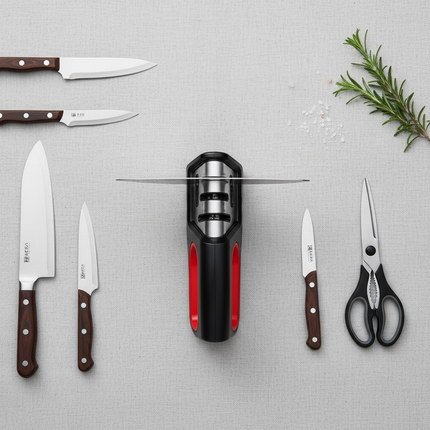 Knife Sharpener – Flat Lay
