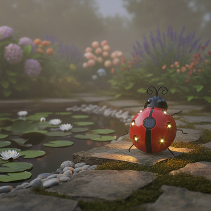 Ladybug Solar Light – Warm White Pond