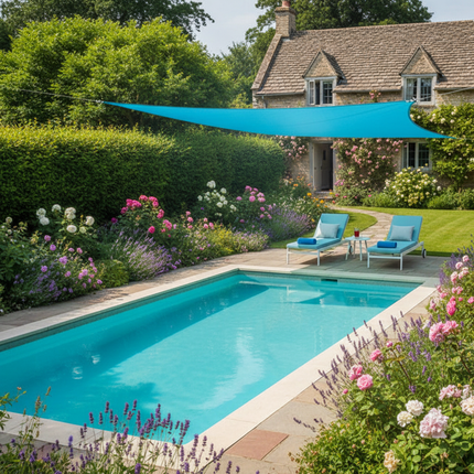 Lake Blue Set Shade Sail – British Lifestyle