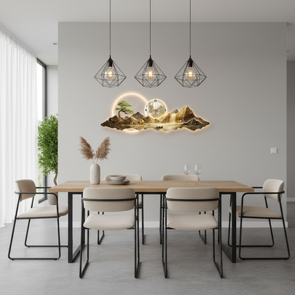 LED Clock Dining Room