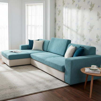 Light Blue Sofa Seat Cover - British Lifestyle