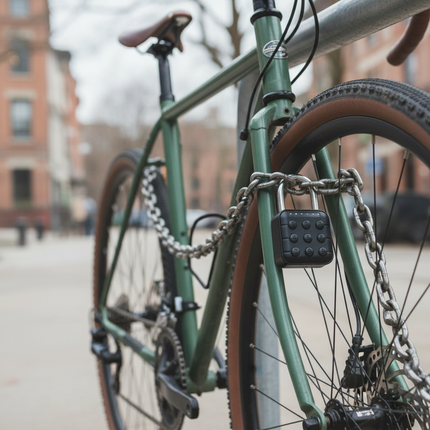 Lock on Bicycle Chain
