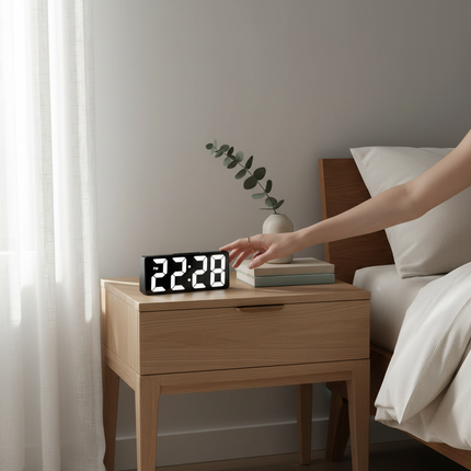 Mirror LED Alarm Clock 6