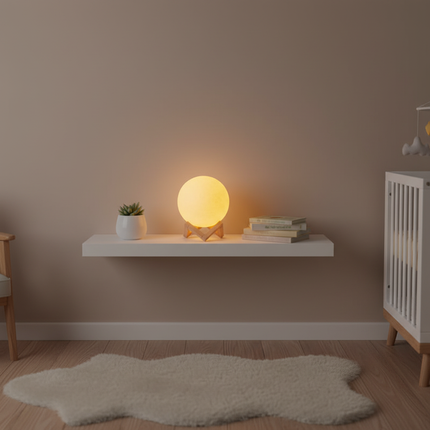 Moon LED Lamp in Nursery