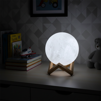 Moon LED Lamp with White Light
