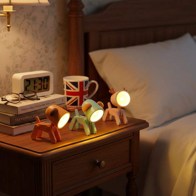 Multiple variants on bedside table
