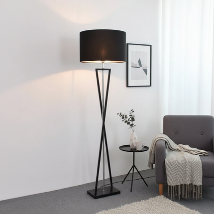 Nordic Floor Lamp Chrome Black