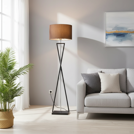 Nordic Floor Lamp Chrome Coffee