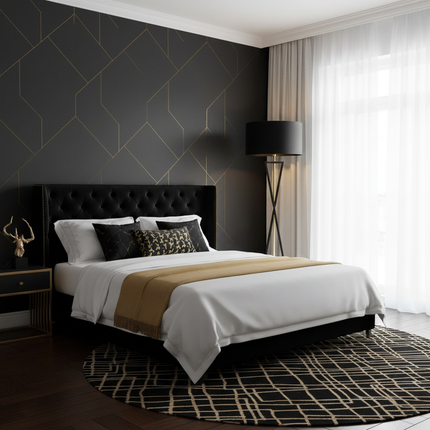Nordic Floor Lamp Gold Black