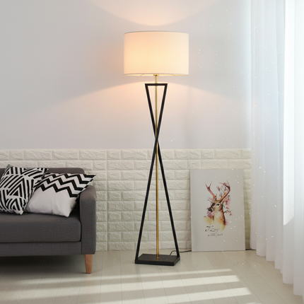 Nordic Floor Lamp Gold White