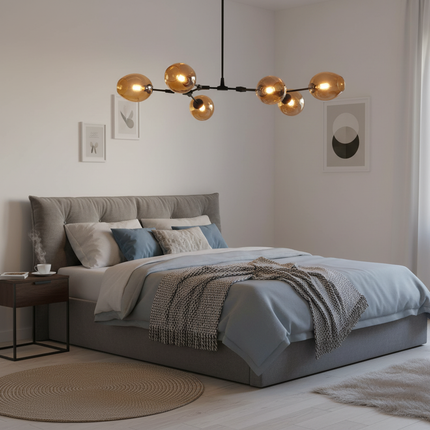 Nordic Pendant Light in British Bedroom