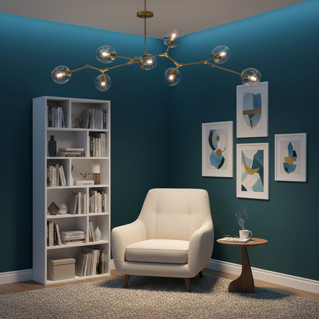 Nordic Pendant Light in British Living Room