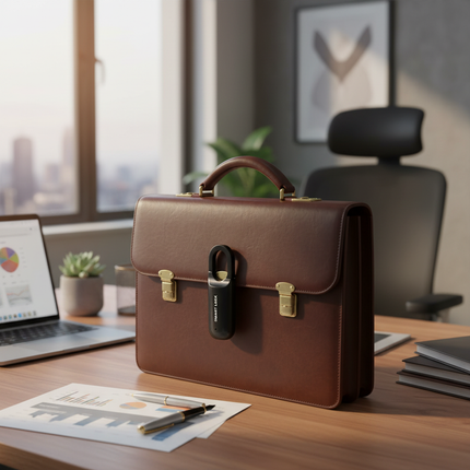 Padlock Briefcase Business