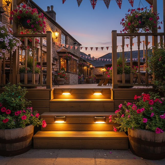 Pub Garden Steps