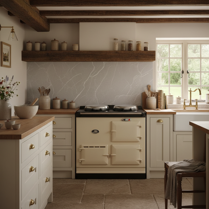 Quiet Grey Cottage Kitchen