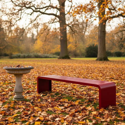 Red Bench Autumn