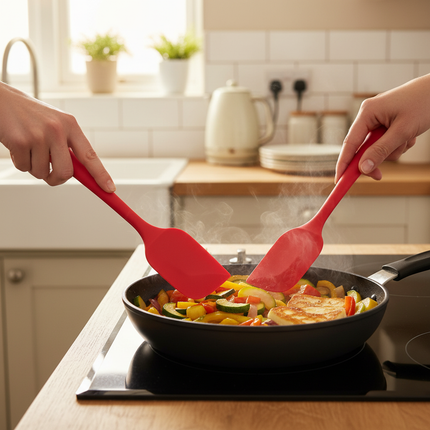 Red Set - In Use on Hob