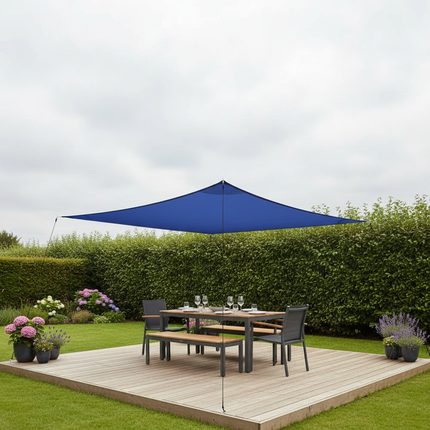 Royal Blue Shade Sail – British Lifestyle