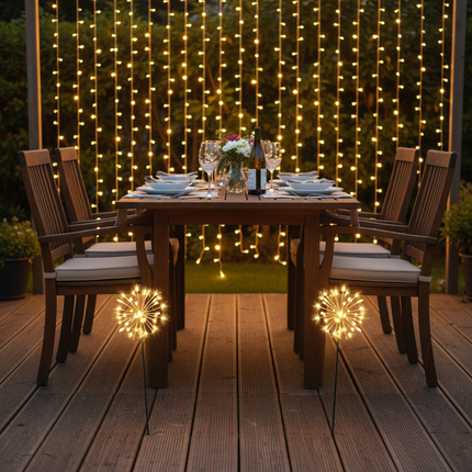 Solar Firework Lights – 2 Pack Decking