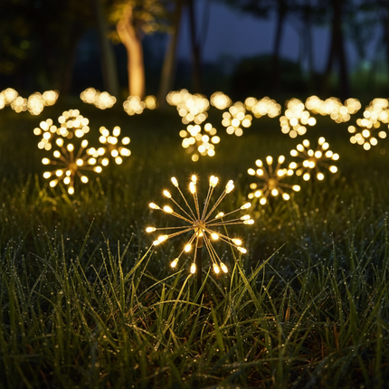 Solar Firework Lights – Detail Close-Up