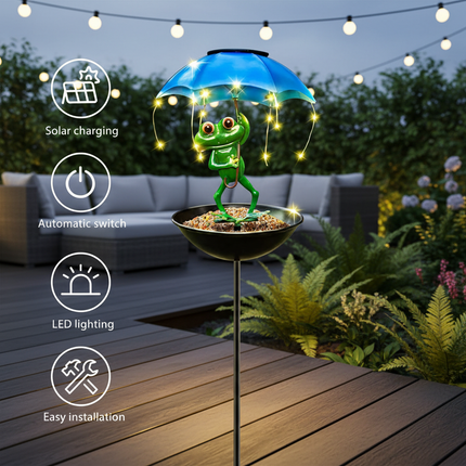 Solar Frog Light – Garden Decking
