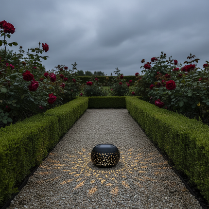 Solar Lantern – Black Gravel Path