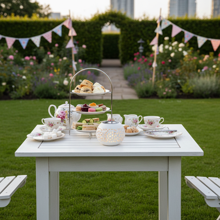 Solar Lantern – White Garden Party