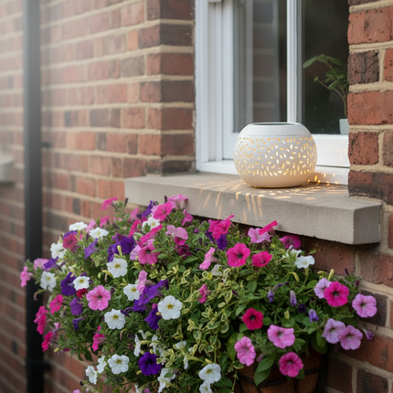 Solar Lantern – White Windowsill
