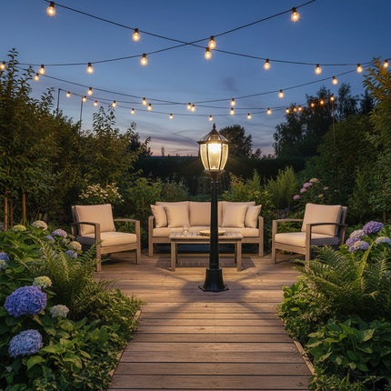 Solar Lawn Lamp – Garden Decking
