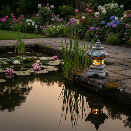 Solar Pagoda Lantern – Garden Pond