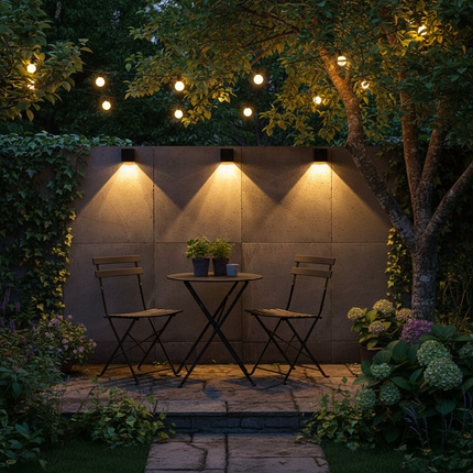 Solar Wall Lamp – Cosy Back Garden