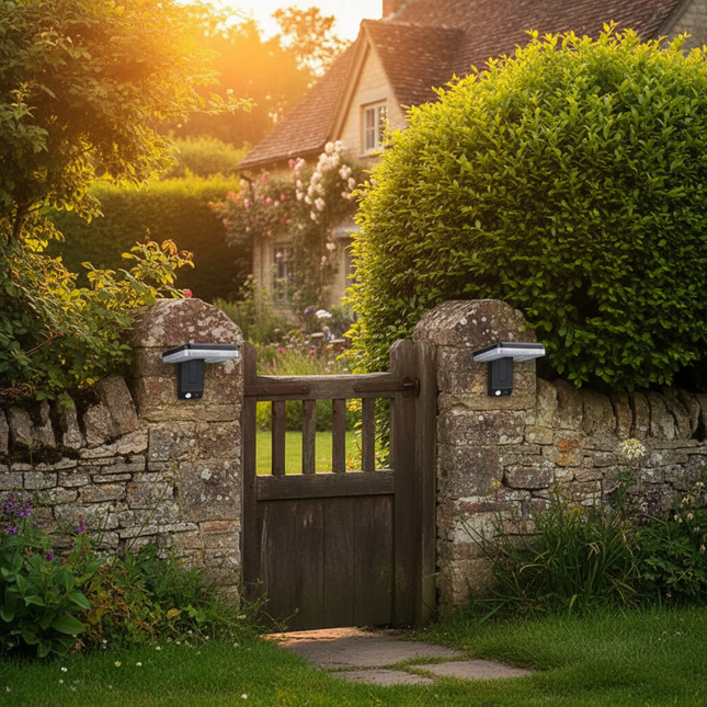 Solar Wall Light – Stone Gate 2PCS